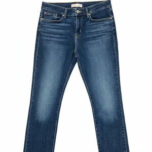 Levi Strauss Signature Mid Rise Straight Cut Blue Denim Jeans - Size 6